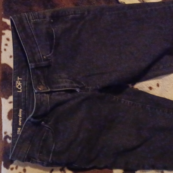 LOFT, CURVY SKINNY, SIZE 27/4.  CHARCOLE IN COLOR. - Picture 2 of 6